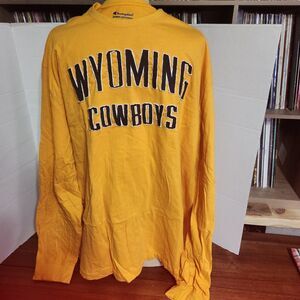 Champion Wyoming Cowboys T LS, 3XL Yellow